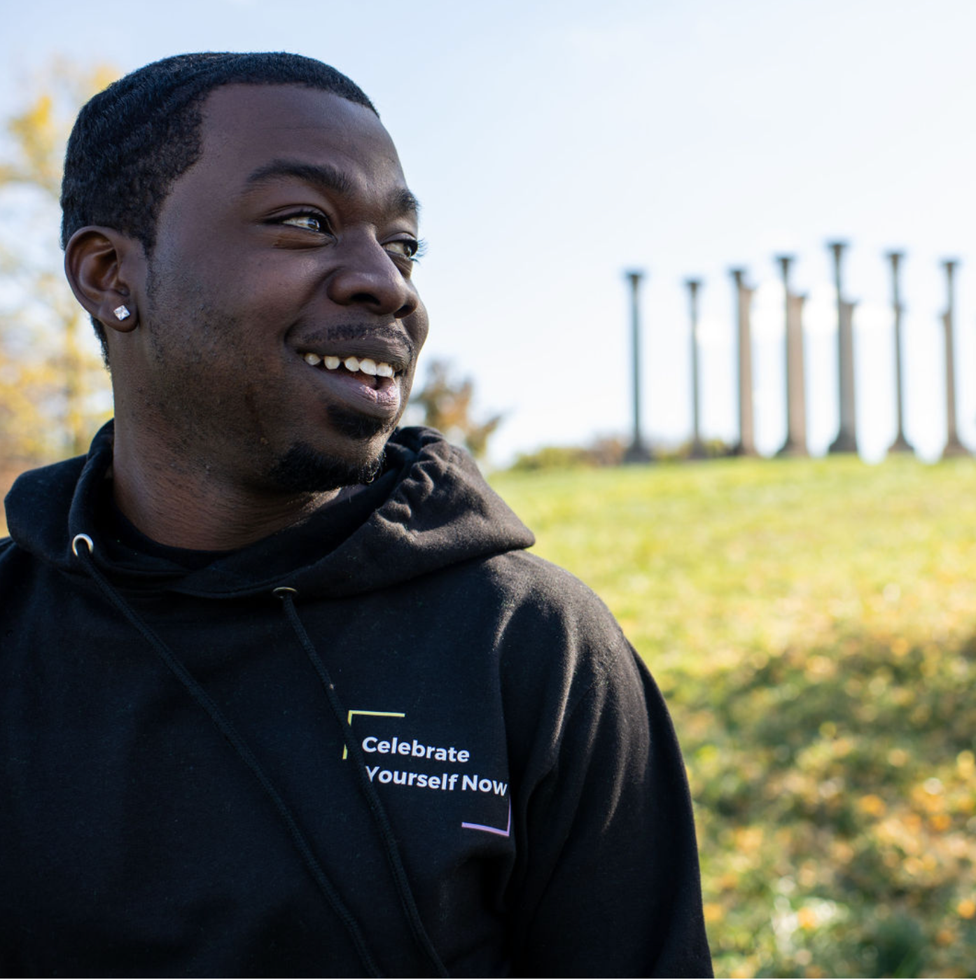 Celebrate Now Hoodie (Black/Multi-color)